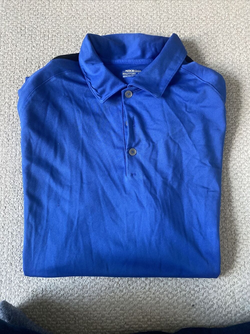 Nike Golf Fit Dri Mens Blue XL Shortsleeve Polo